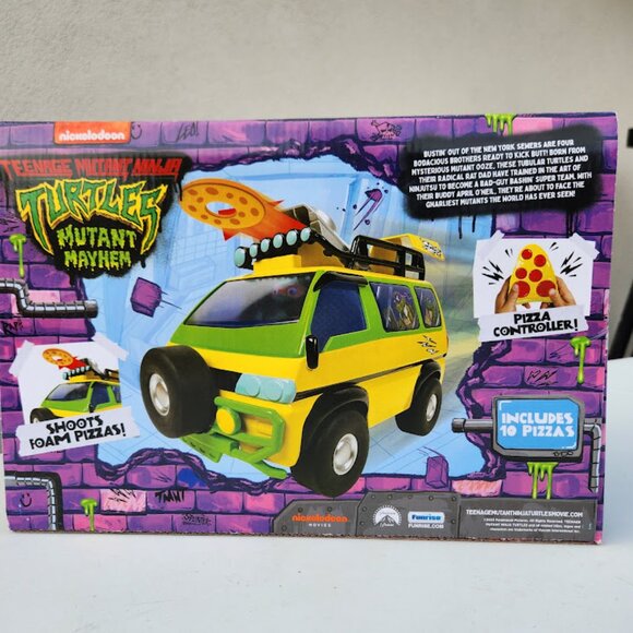 NEW TMNT RC Car Van Remote Control Teenage Mutant Ninja Turtles Toy Pizza Blaste - Picture 14 of 16
